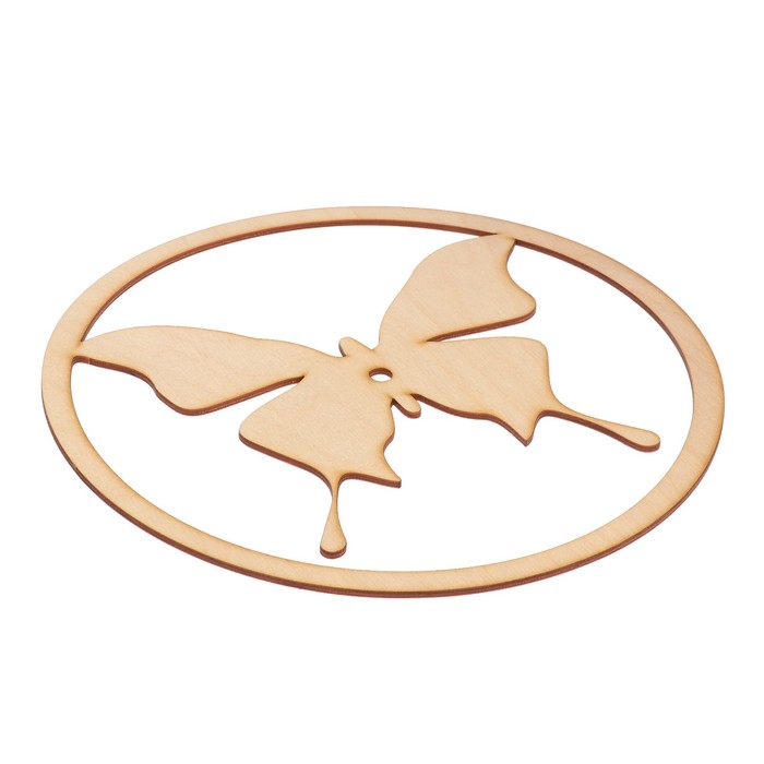 Основа для часов "Бабочка" №8 из фанеры 25х25 см LH011770