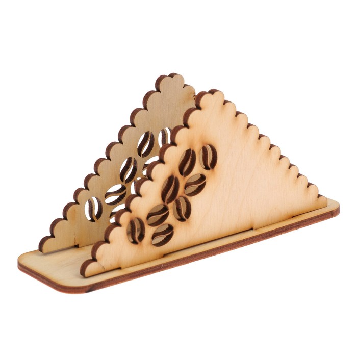 Салфетница "Кофе" №2 из фанеры 13х6х4 см LH011784 (набор 3 штуки)