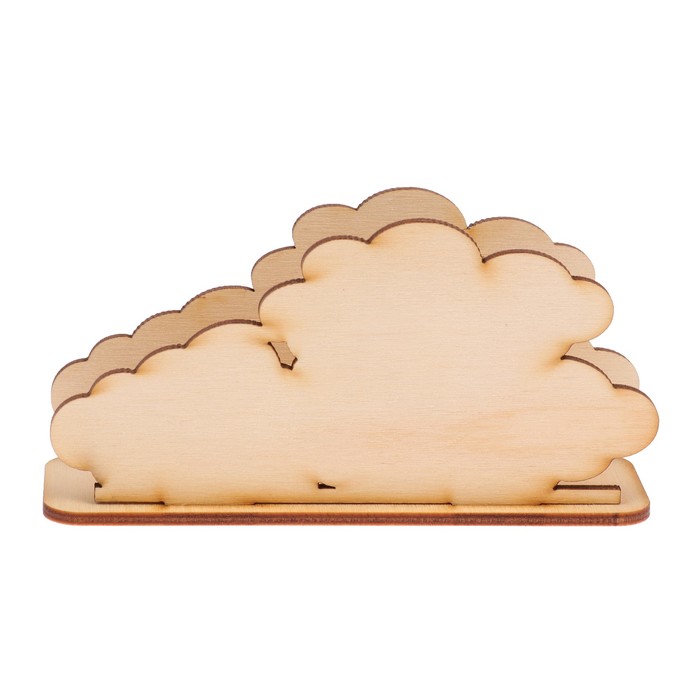 Салфетница "Ромашки" №7 из фанеры 13х6,5х4 см LH011789 (набор 3 детали)