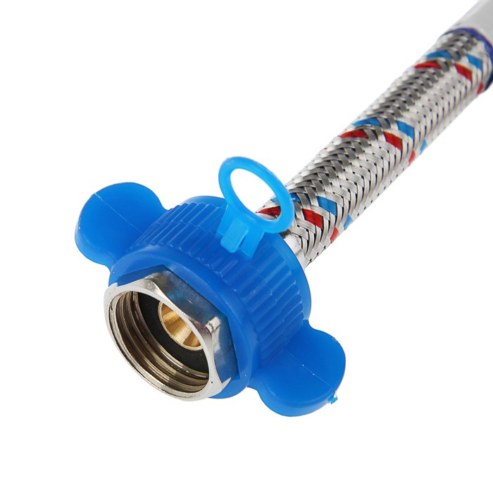 Подводка гибкая AquaKratos, гайка-гайка, 100 см, нерж.сталь, с ключом для монтажа