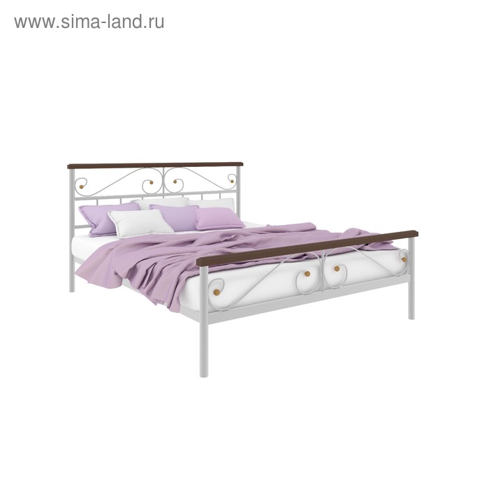 Кровать «Эсмиральда Плюс», 1800×2000 мм, металл, цвет белый кровать ангелина плюс 1800×2000 мм металл цвет белый