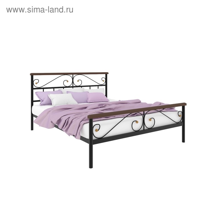 кровать вероника плюс 1800×2000 мм металл цвет чёрный Кровать «Эсмиральда Плюс», 1800×2000 мм, металл, цвет чёрный