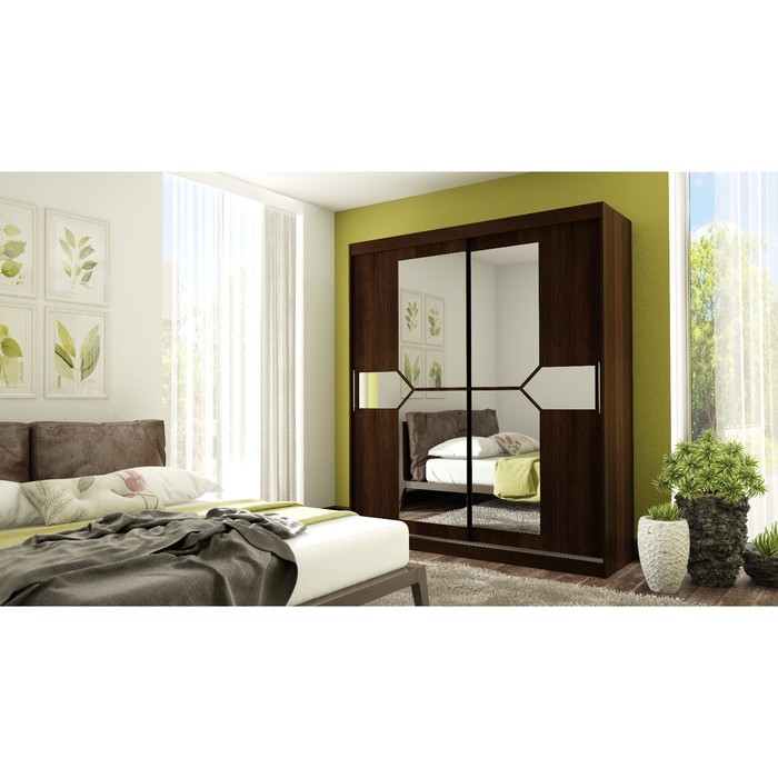 Шкаф-купе "Комфорт 14", 2000х600х2300 мм, цвет венге