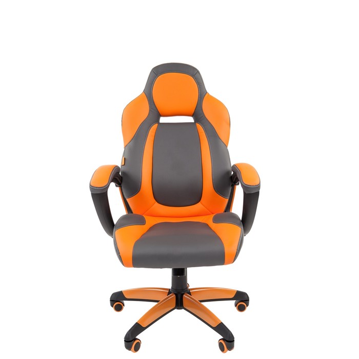 Кресло игровое Chairman game 20, серое/оранжевое