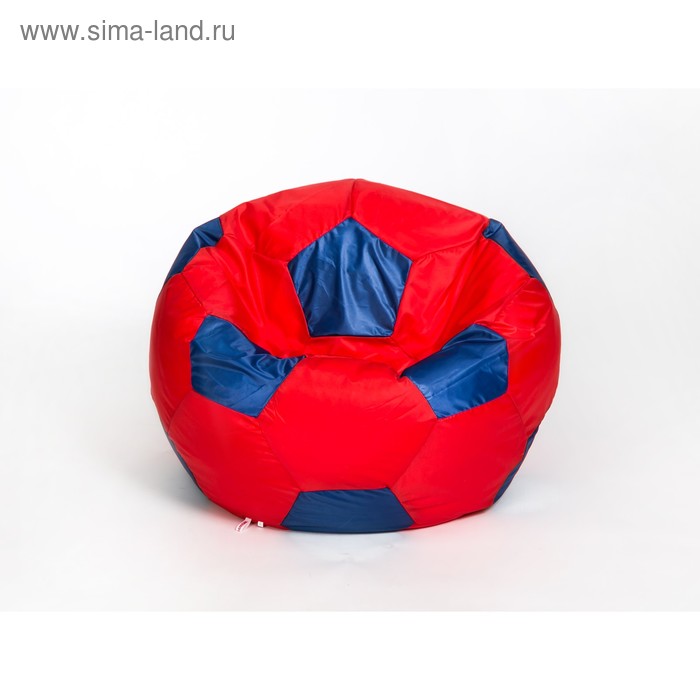 фото Кресло-мешок «мяч» большой, диаметр 95 см, цвет красно-синий, плащёвка wowpuff