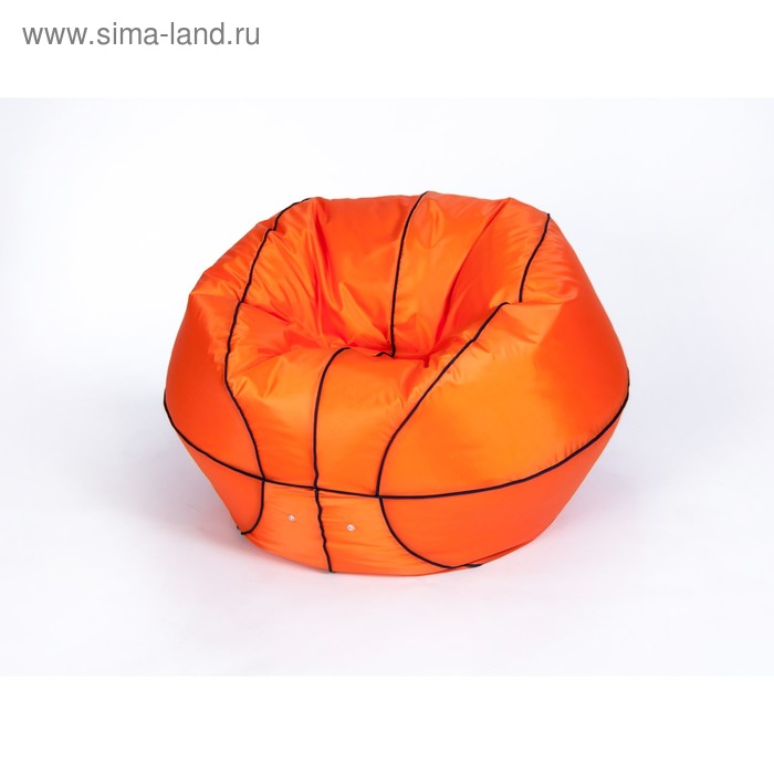 фото Кресло - мешок «баскетбольный мяч» малый, диаметр 70 см, цвет оранжевый, плащёвка wowpuff