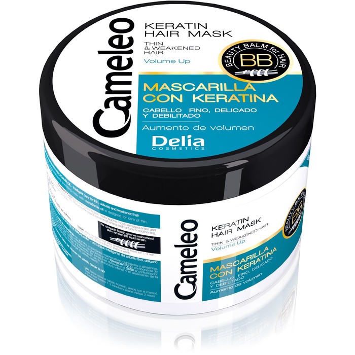 Маска кератиновая Cameleo объем волос, 200 мл