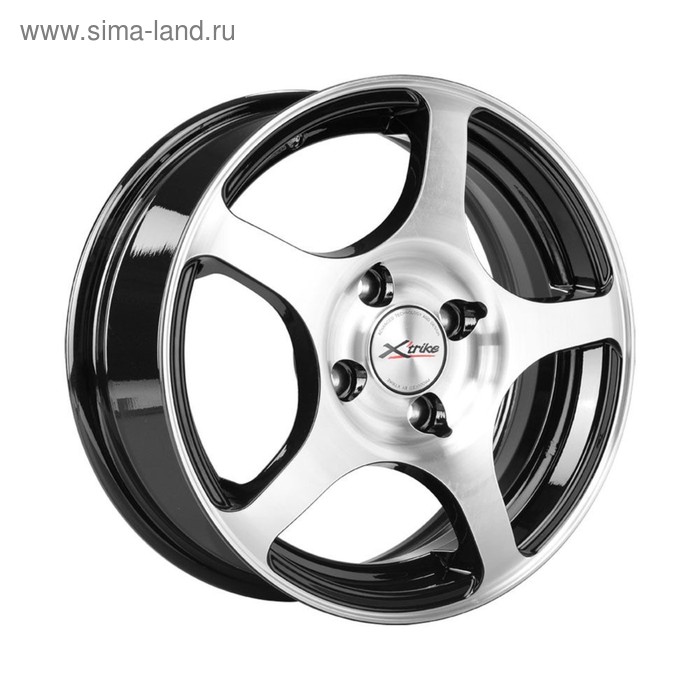 фото Диск литой x'trike x-103 5,5x14 4x100 et45 d67,1 bk/fp (10855)
