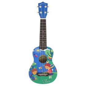 

Укулеле SPREAD MUSIC S-211AP1-BL Soprano 21 "Дети2", Linden, накл/бридж-Rosewood, синий