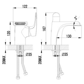 

Смеситель для умывальника Lemark Shift LM4346C