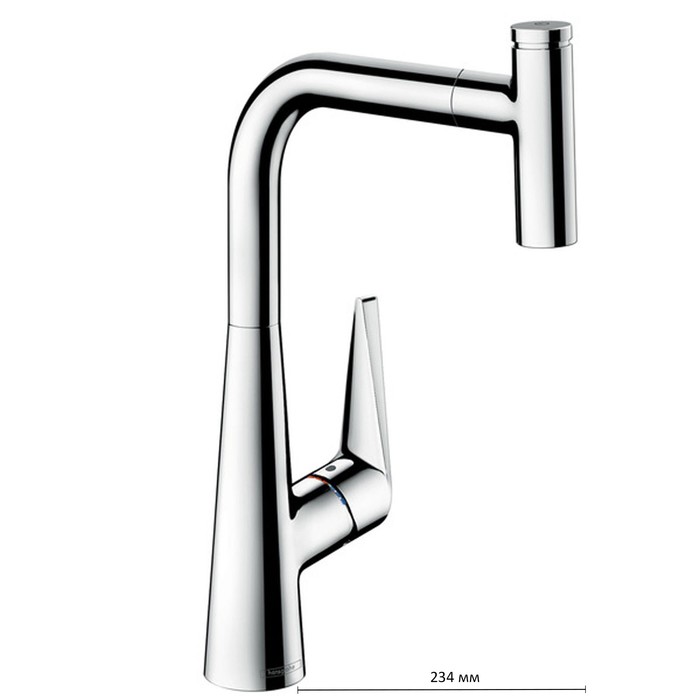 

Смеситель для кухни Hansgrohe Тalis Select S 72821000, с вытягивающим душем