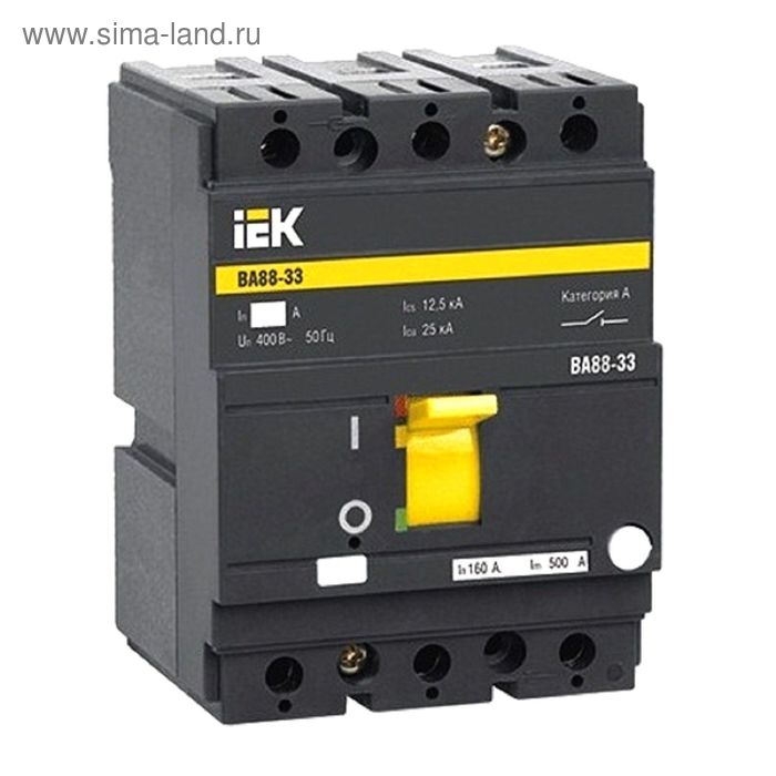 Выключатель автоматический IEK, трехполюсный, 630 А, ВА 88-40, SVA50-3-0630 цена и фото