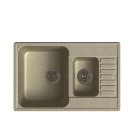 

Мойка кухонная из камня Granfest ECO-21K, 740х480 мм, цвет песочный