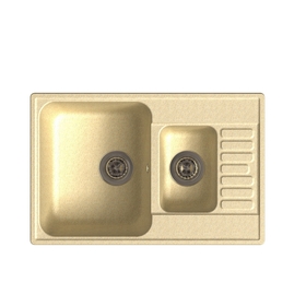 

Мойка кухонная из камня Granfest ECO-21K, 740х480 мм, цвет бежевый