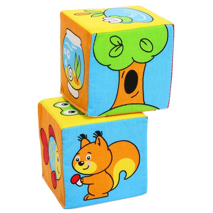 цена Развивающая игрушка-кубики «Чей домик?»