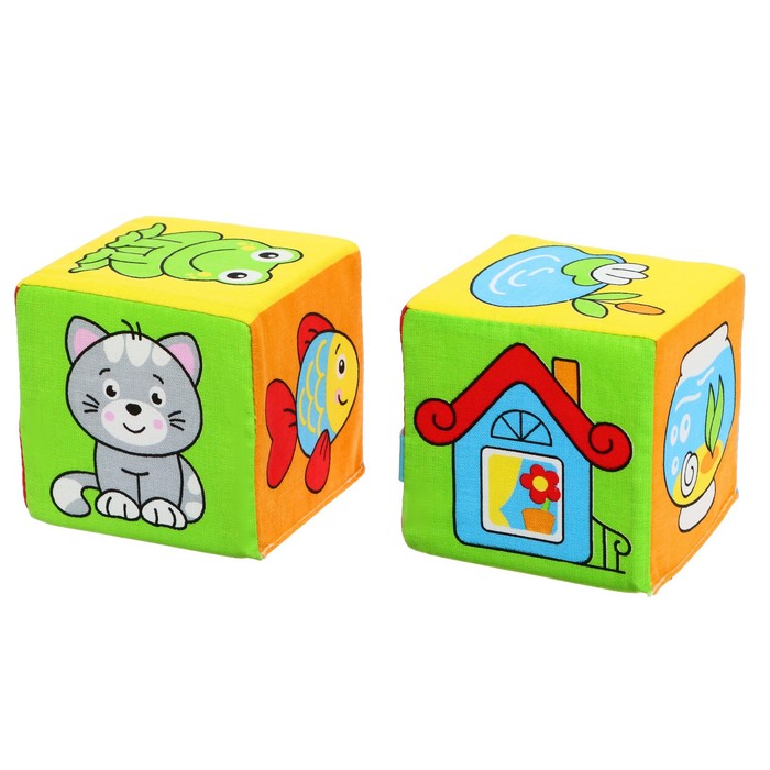 купить Развивающая игрушка-кубики «Чей домик?»