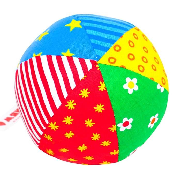 цена Развивающий мягкая погремушка «Мяч Радуга», цвета МИКС