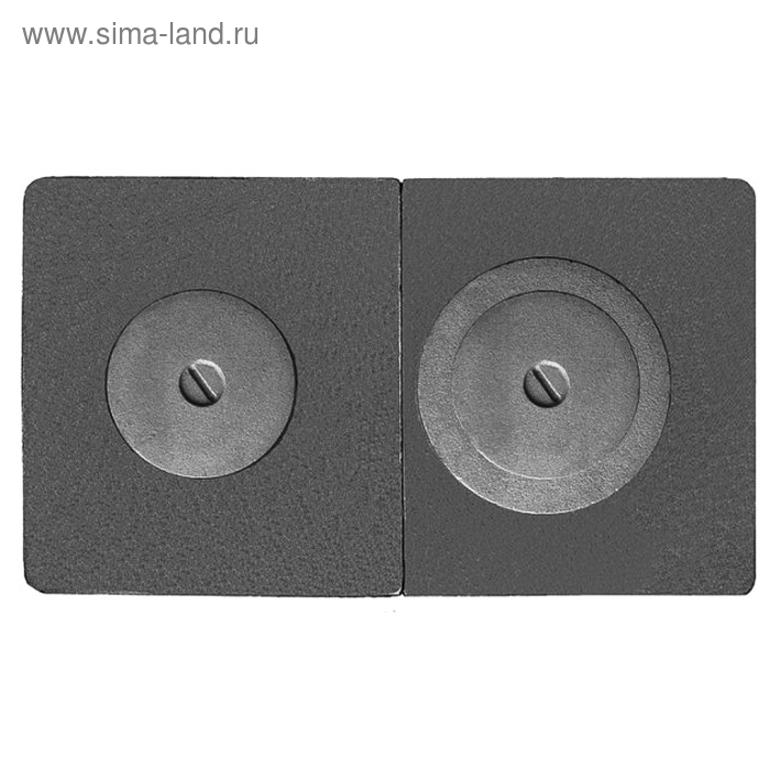 Плита ПС2-3А сборная Рубцовск 710х410х15 мм с оребренными конфорками