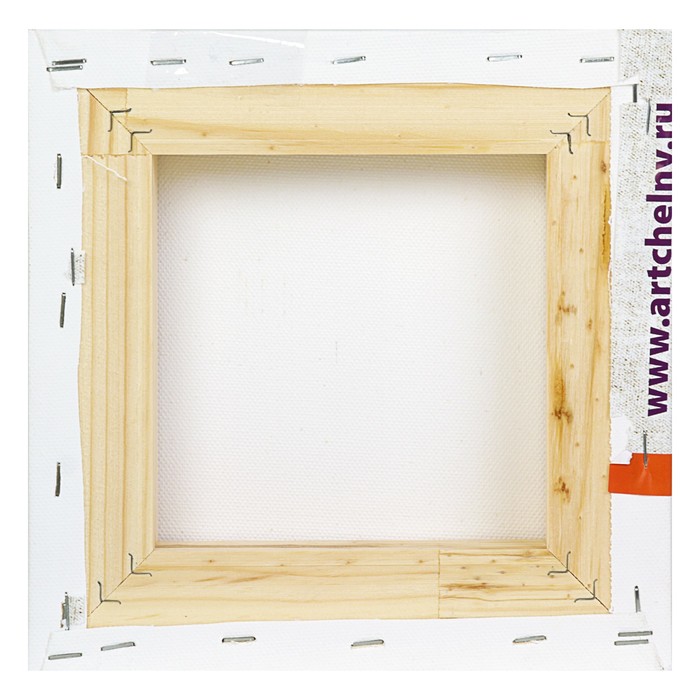 Холст на подрамнике хлопок 100% акриловый грунт 3*20*20 см среднезернистый, 380г/м2 Школа Художников