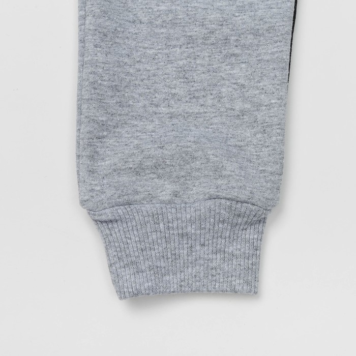 Спортивный костюм детский, рост 92 см, цвет серый/чёрный ОЕ-122ССЧ_М