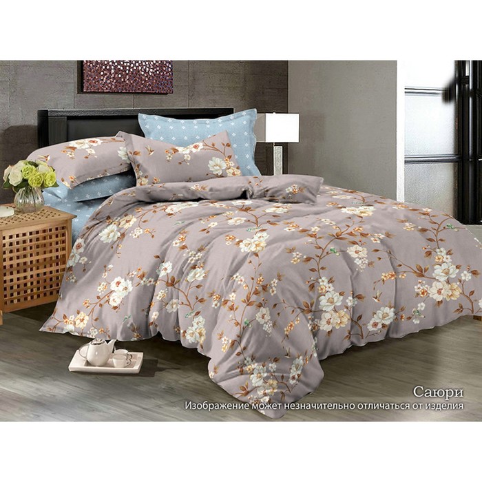 КПБ "Саюри" дуэт, 220х240 см, 150х215 см-2 шт., 70х70 см-2 шт., сатин