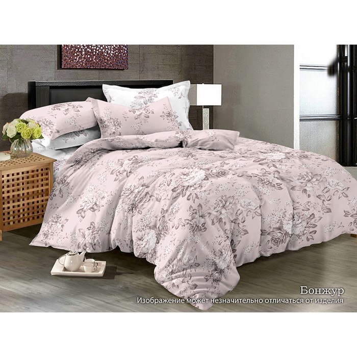 КПБ "Бонжур" дуэт, 220х240 см, 150х215 см-2 шт., 70х70 см-2 шт., сатин