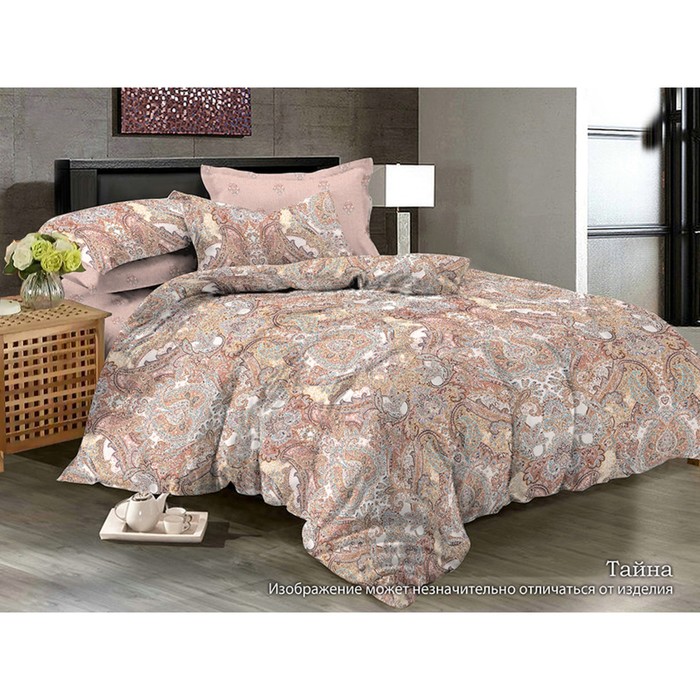 КПБ "Тайна" евро, 220х240 см, 200х220 см, 70х70 см-2 шт., сатин