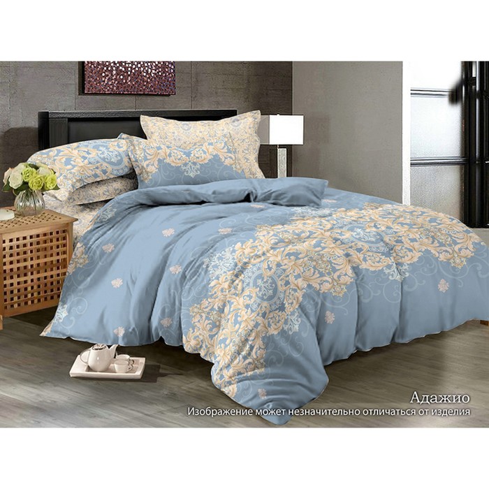 КПБ "Адажио" дуэт, 220х240 см, 150х215 см-2 шт., 70х70 см-2 шт., сатин