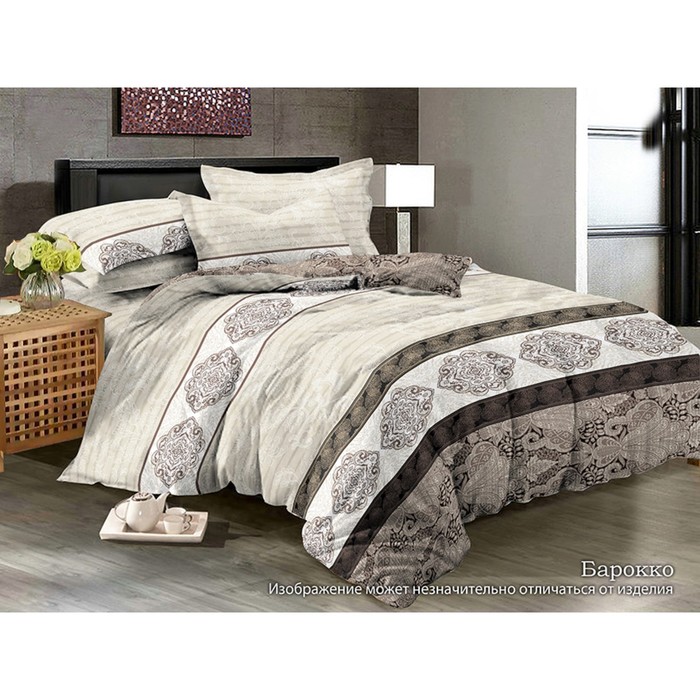 КПБ "Барокко" дуэт, 220х240 см, 150х215 см-2 шт., 70х70 см-2 шт., сатин