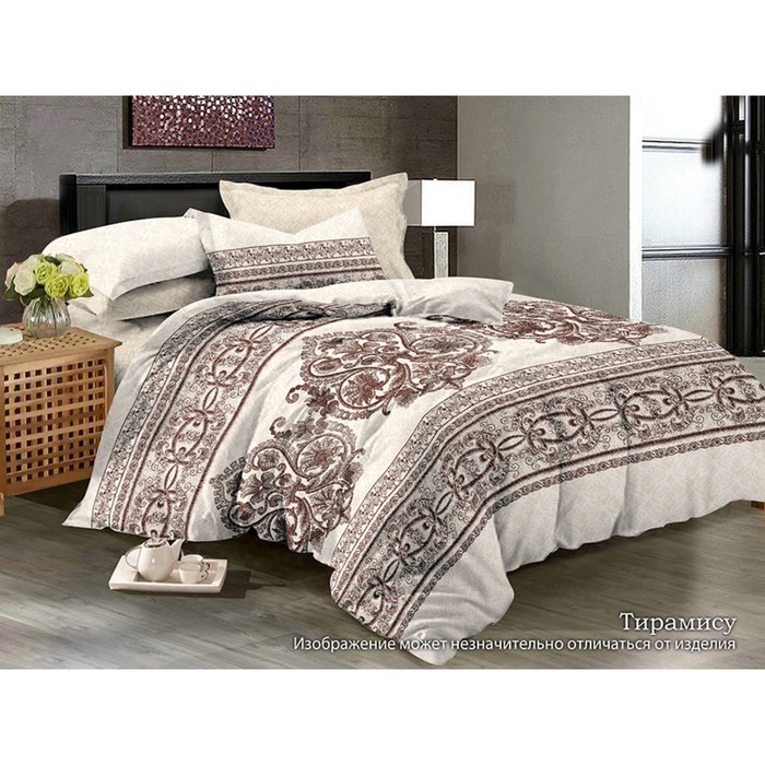 КПБ "Тирамису" 1,5 сп, 150х215 см, 150х215 см, 70х70 см-2 шт., сатин
