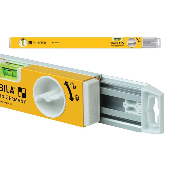Уровень STABILA 18879, раздвижной тип 80T, 63-105 см, 2 глазка, 0.5-1 мм/м