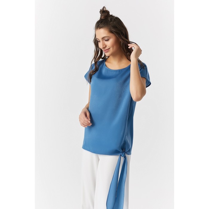 Блуза женская, размер 48, цвет индиго 273-10