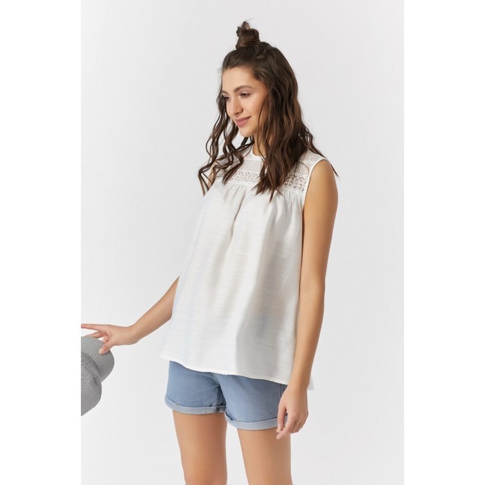Топ женский, размер 44, цвет белый 286-02