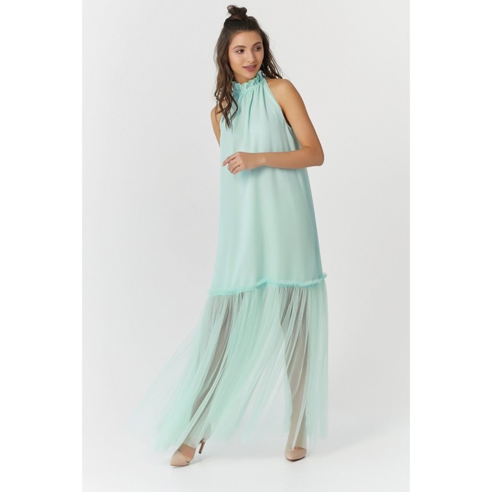 Платье женское, размер  42, цвет тиффани 823-15