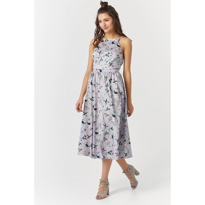 Платье женское, размер  46, цвет тёмно-лиловый 176-09