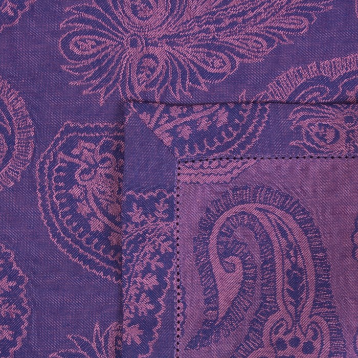 Набор столовый "Этель" Огурцы цв. фиалка (скатерть 135х180, салф. 40х40 - 6 шт.), хл с ВМГО