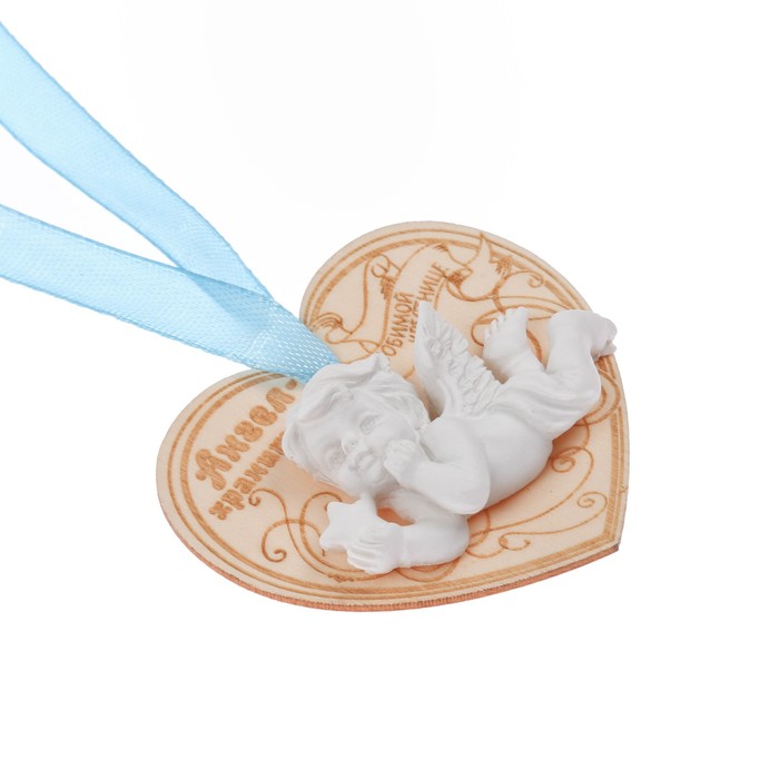 Талисман на деревянной подложке "Любимой крестнице"