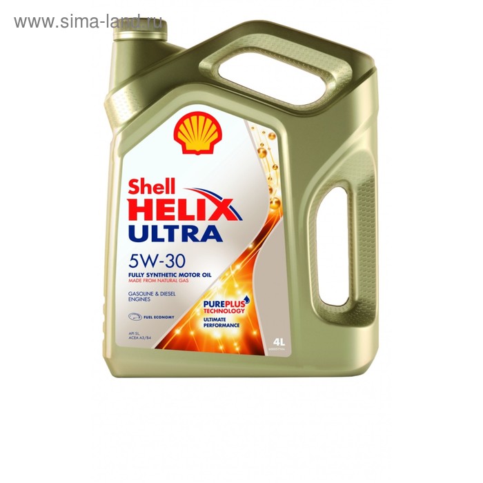 Масло моторное Shell Helix ULTRA 5W-30, 4 л shell моторное масло shell helix hx8 5w 30 4 л
