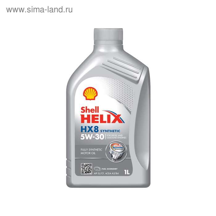 фото Масло моторное shell hx8 synthetic 5w-30, 550040462, 1 л