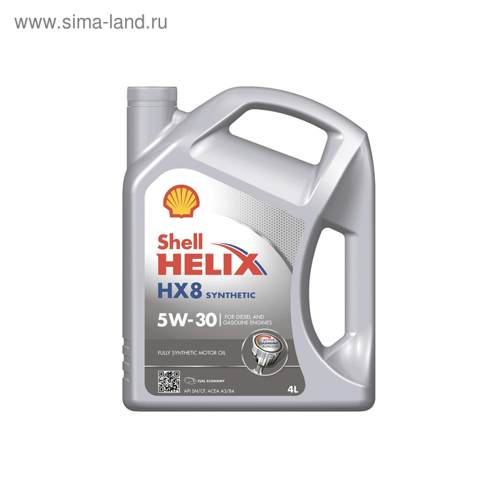 фото Масло моторное shell hx8 synthetic 5w-30, 550040542, 4 л