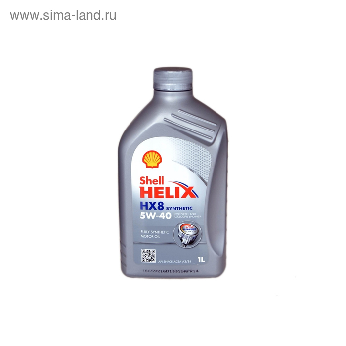 фото Масло моторное shell hx8 synthetic 5w-40, 550040424, 1 л
