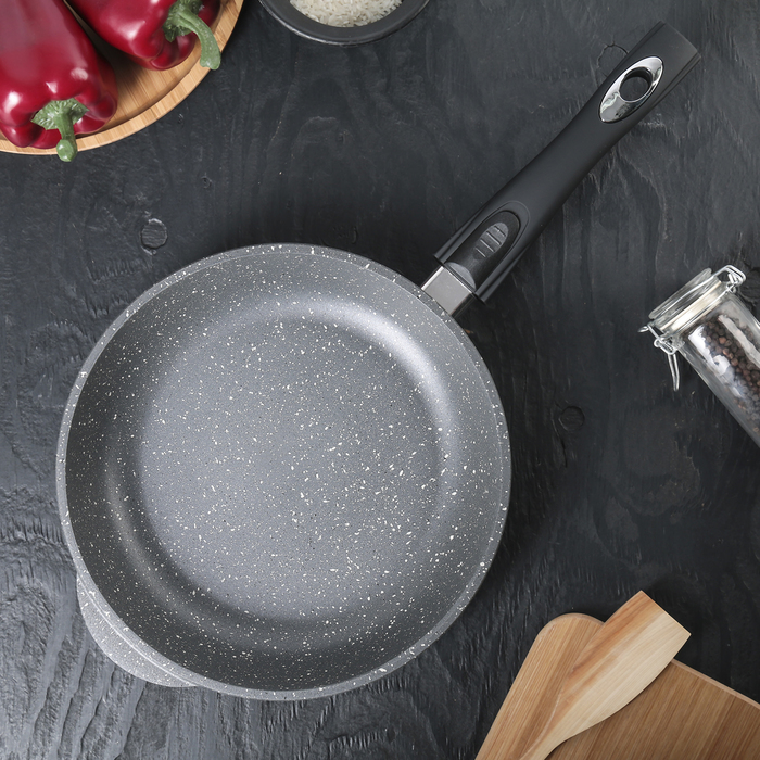 Сковорода 24 см "Графит", h=5,5 см, съемная ручка