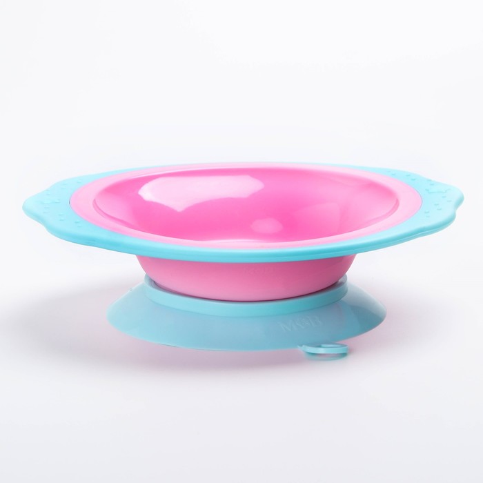 Набор детской посуды «Волшебная пони», 3 предмета: тарелка на присоске 250 мл, ложка, вилка, от 5 мес.