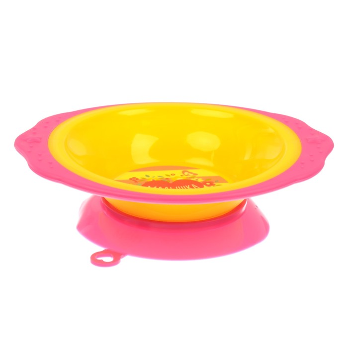Набор детской посуды «Малышка», 3 предмета: тарелка на присоске 250 мл, ложка, вилка, от 5 мес.