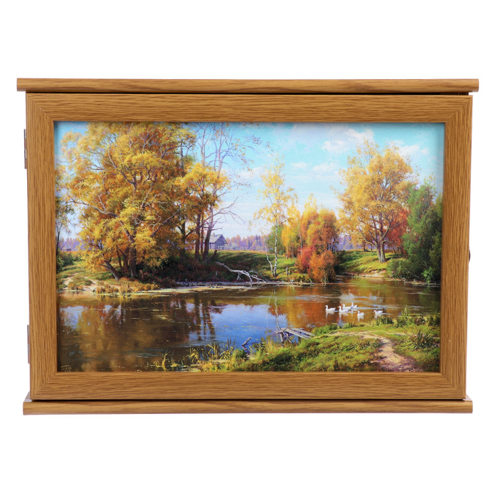 Ключница "Сельский пруд" 24х33 см