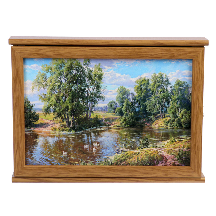 Ключница "Сельский пруд" 24х33 см