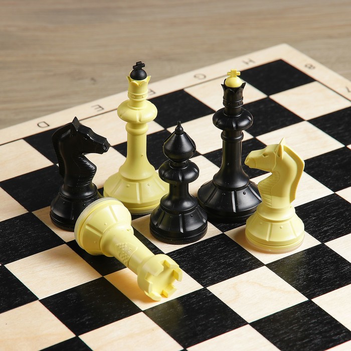 Настольная игра3 в 1"Классическая":нарды, шахматы, шашки (доска дерево 40х40 см)10,2см,5,2см