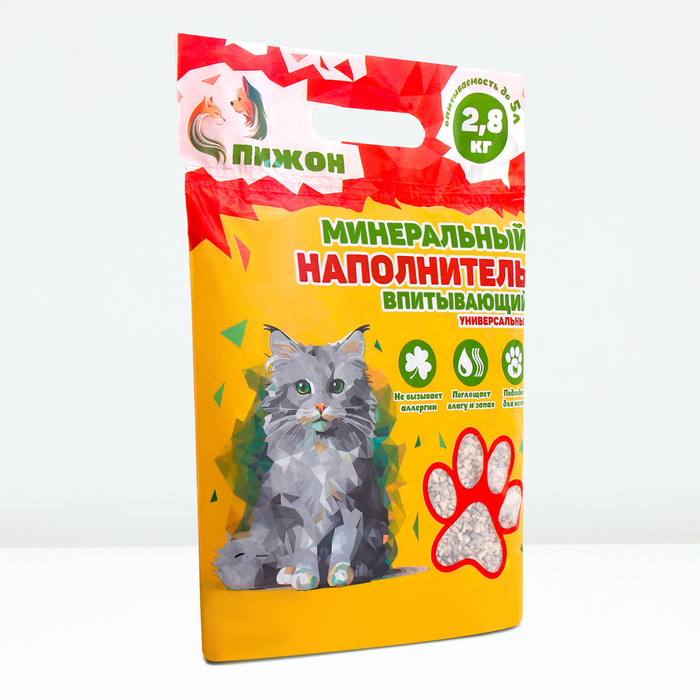 Наполнитель минеральный впитывающий &quot;Пижон&quot; универсальный, 5 л