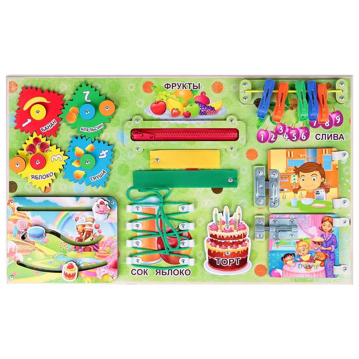 Бизиборд "Сладости" 500х300мм