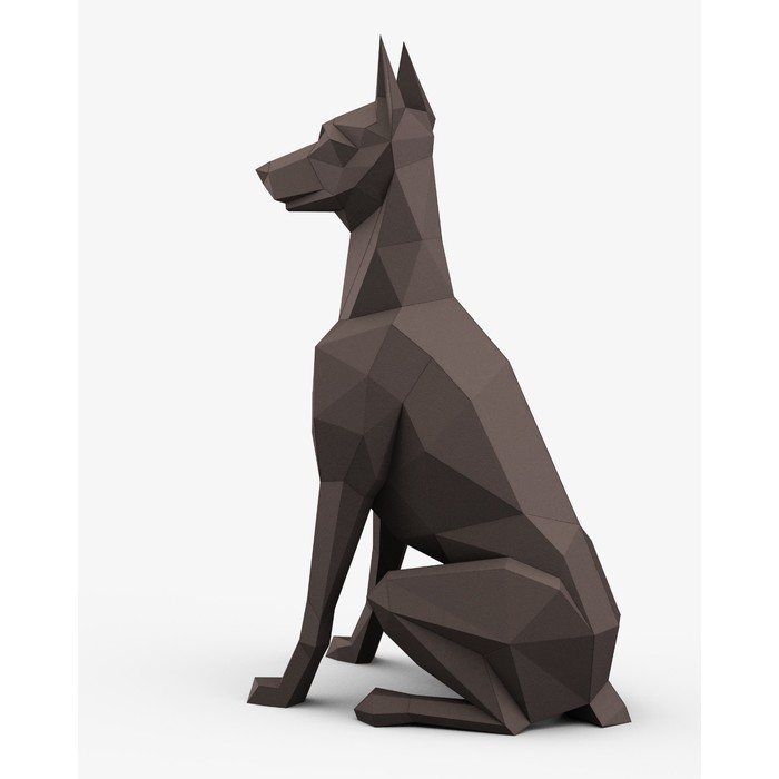 Набор Polygonal paper для склейки добермана